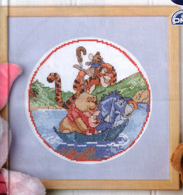 套件动物精准风印花十字绣