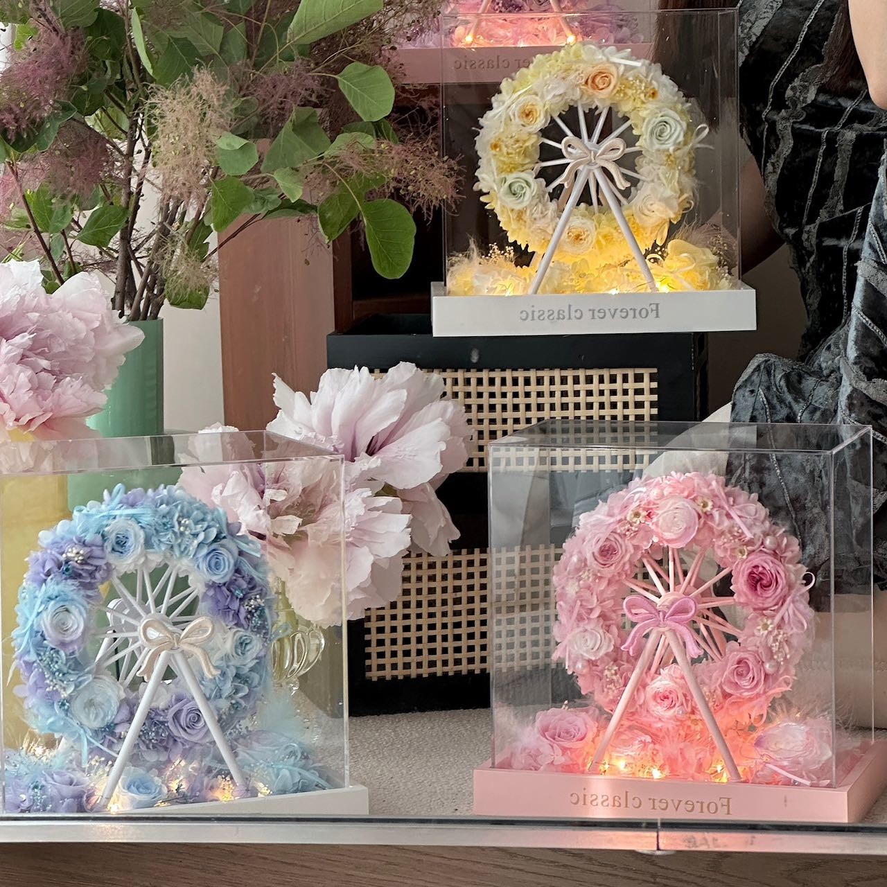 情人节告白生日礼物永生花摩天轮