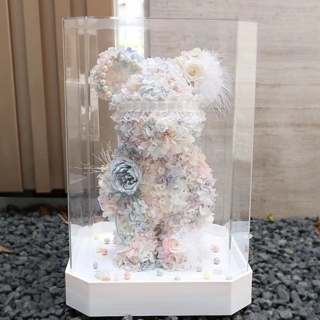 情人节告白礼物永生花人鱼姬梅西球衣潮玩暴力熊送男友女友纪念日