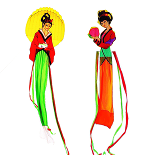 新品潍坊天际软体嫦娥奔月麻姑献寿大型成人抗风好飞风筝