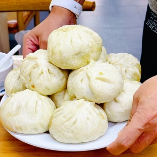 沈阳本地人都爱吃的回回营大馅肉包子纯牛肉纯羊肉清真大个灌汤包