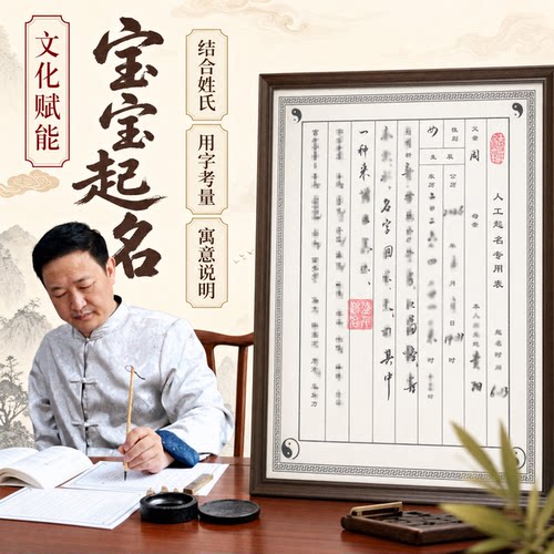 起名人工宝宝起名字取名字新生婴儿成人改名公司店铺品牌商标取名