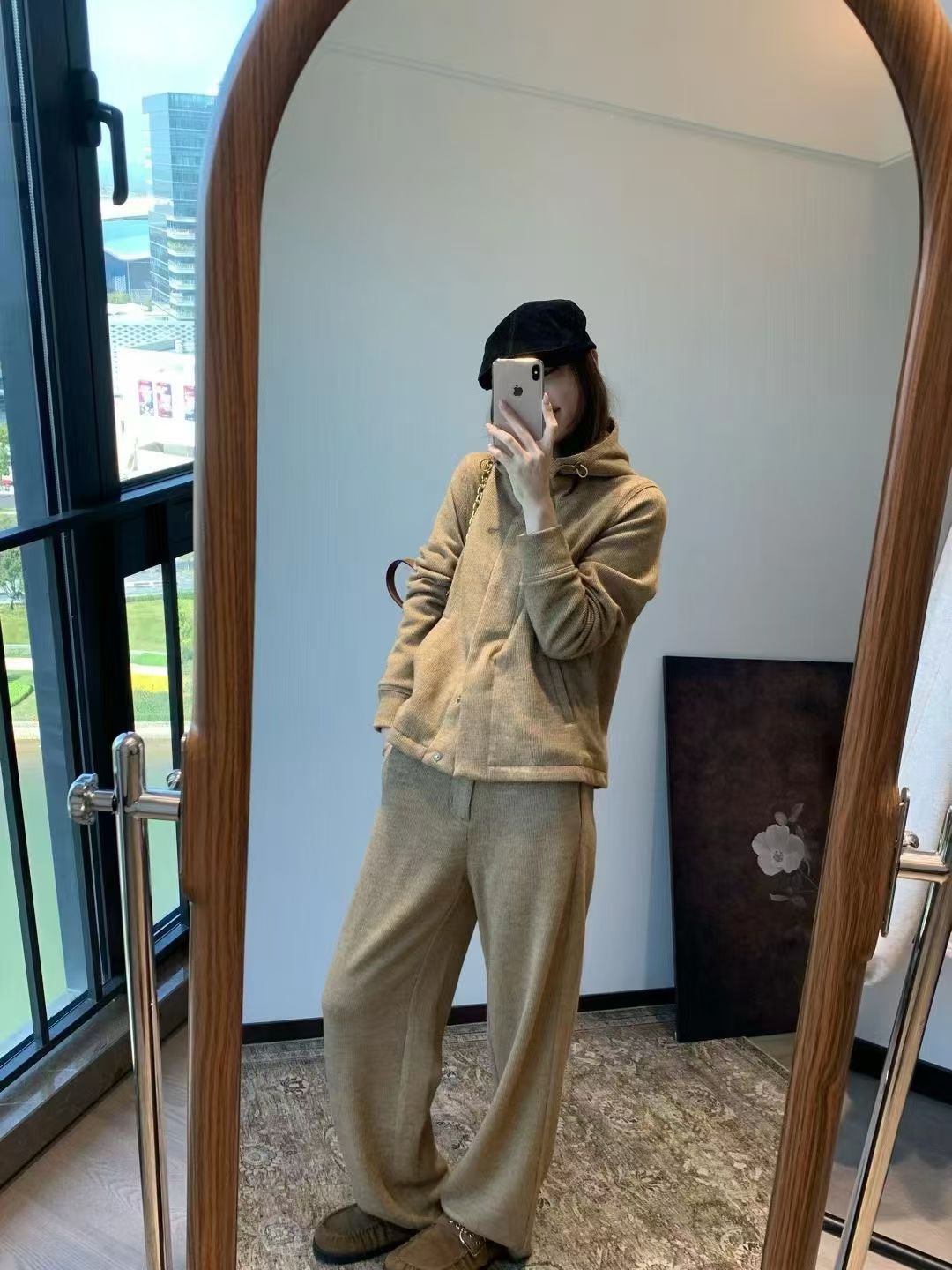 南油原创设计师品牌特价卫衣外套+长裤套装