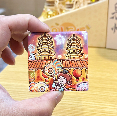 泉州文创陶瓷冰箱贴西街开元寺黑悟空东西塔关帝岳庙钟楼创意礼物