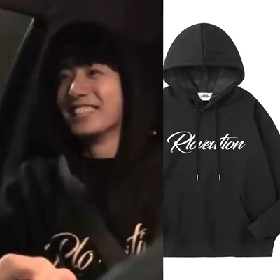 防弹少年团JUNGKOOK田柾国同款春秋男女加绒衣服连帽衫宽松卫衣潮