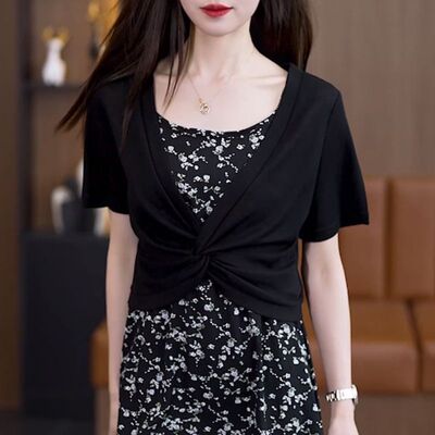 坎肩上衣外套薄款吊带裙外搭短款