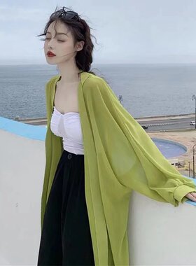 披肩女外搭夏季雪纺薄款外套宽松