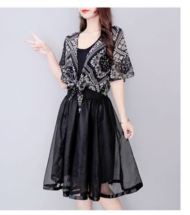 百搭春夏 女短款 雪纺小披肩外套裙子外搭薄开衫 配吊带长裙坎肩短袖