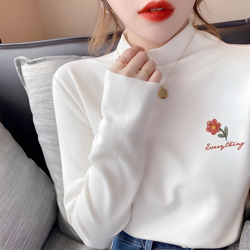 半高领打底衫女2025新款内