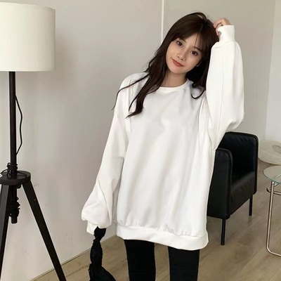 秋冬女士修身纯色上衣打底衫女韩版内搭长袖T恤女卫衣学生潮百搭