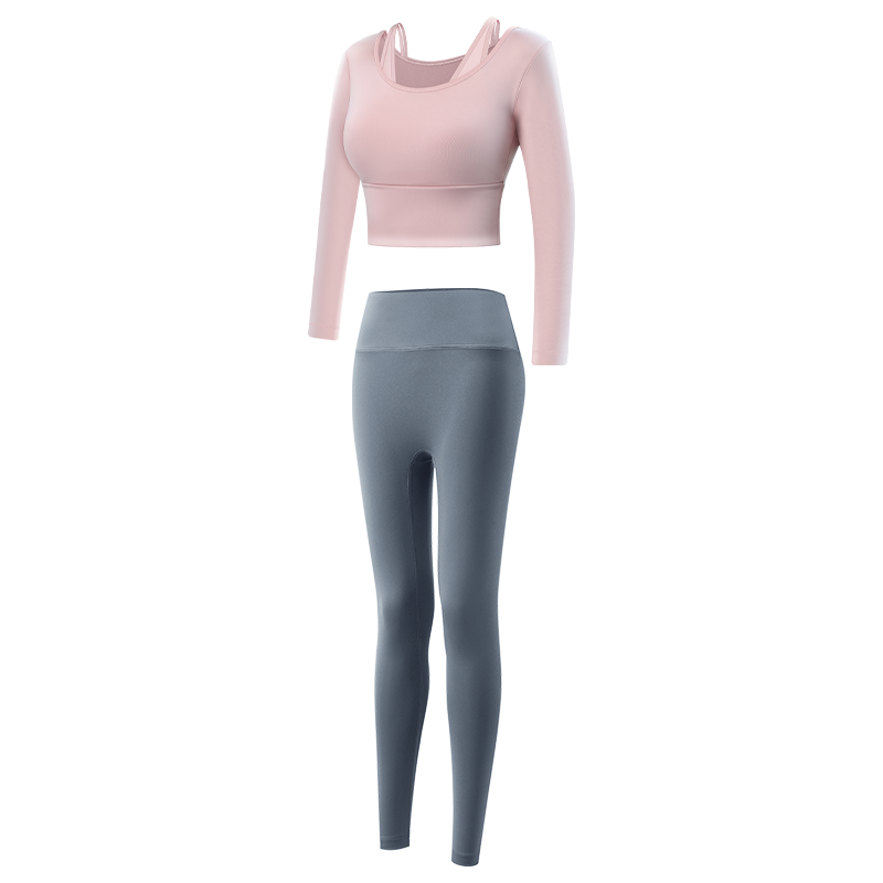 女士长袖瑜伽服套装夏季