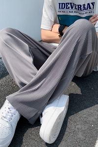 k202 P40 控 2024夏港风ins冰丝长款透气运动薄款宽松休闲图片