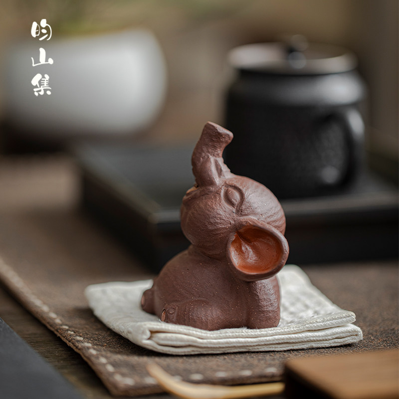 紫砂茶宠可爱抬头小象摆件家居桌面创意手工装饰茶道茶台可养茶玩,餐饮具,茶宠摆件,淘宝优惠券,粉丝福利购,淘宝优惠卷
