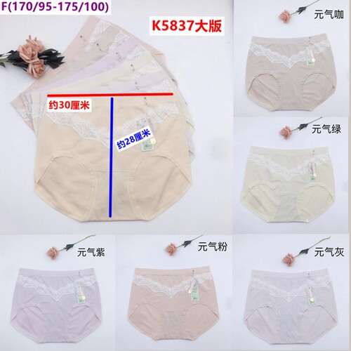 大版新款玉姿一族K5837女士内裤裸氨无缝舒适柔软海藻底裆莫代尔