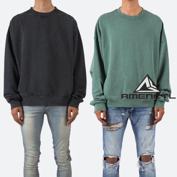 水洗做旧mnml卫衣帽衫