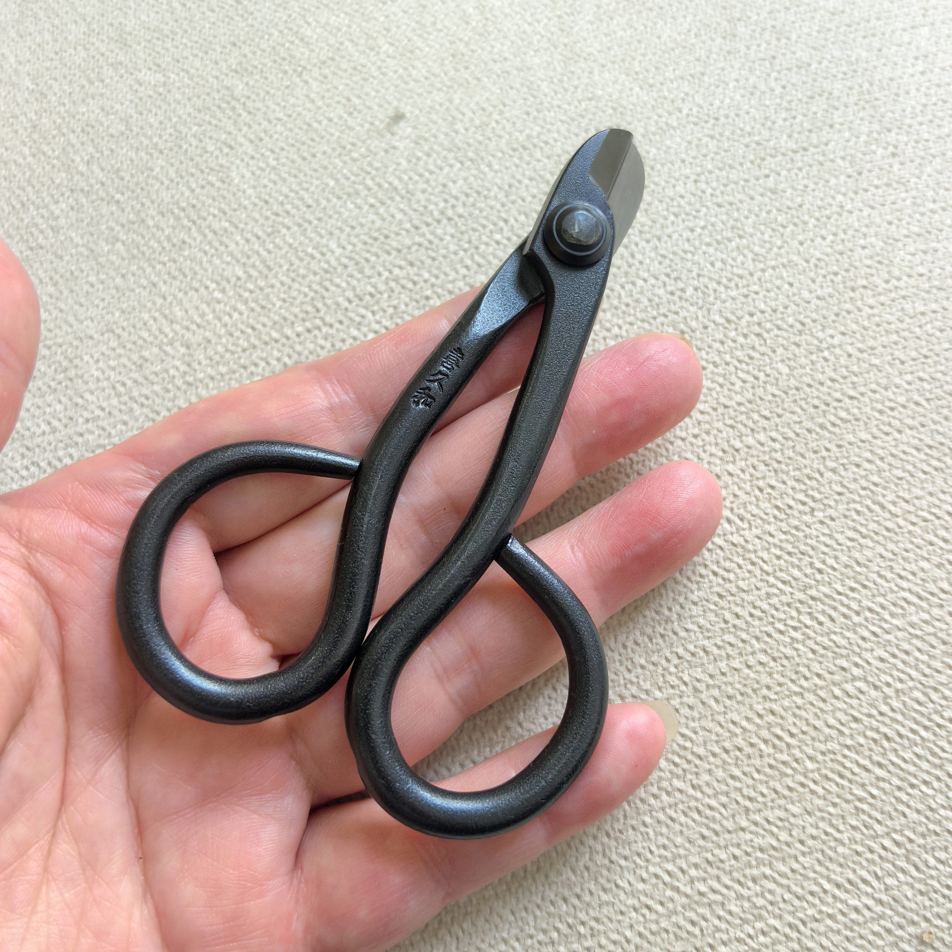 园艺工具2.5mm铝线剪1254喜久和 15CM 软铜线1.6mm剪锻打日本手作