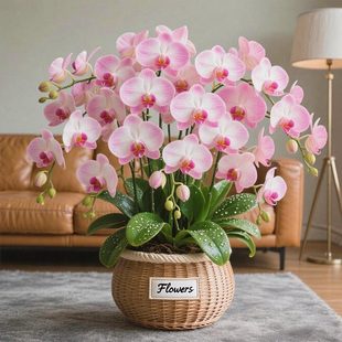 蝴蝶兰盆栽带花特大号名贵兰花苗精品大花室内好养 双剑