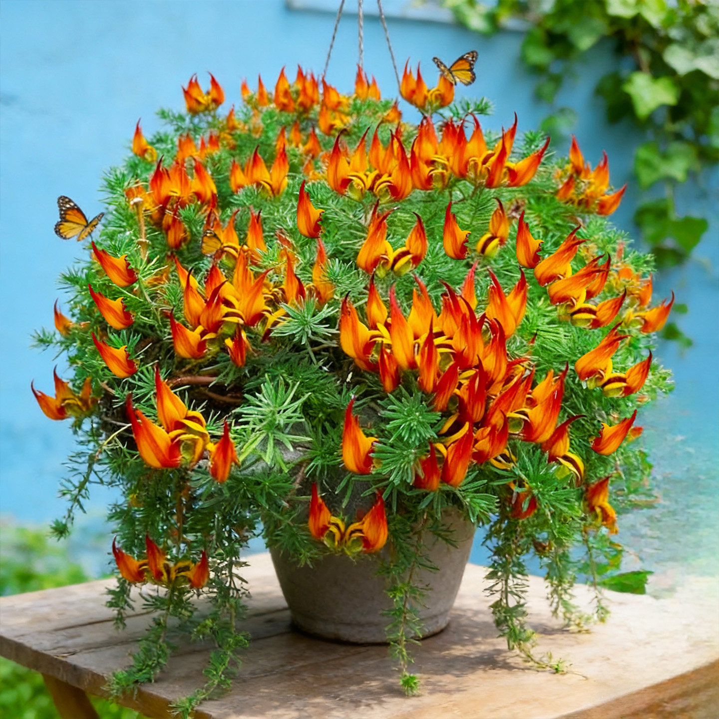 【大苗】鹦鹉嘴吊兰百脉根盆栽花卉室内阳台垂吊株型飘逸多年生