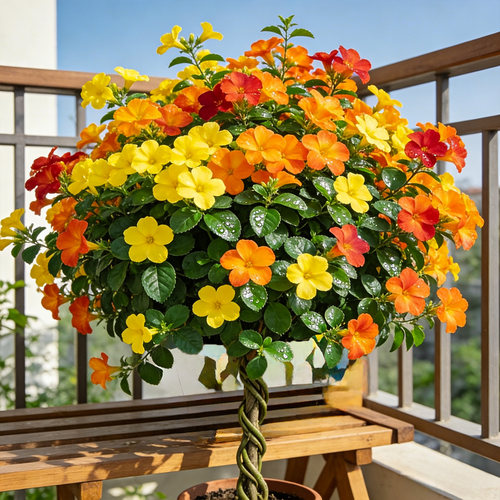 扭管花盆栽四季开花不断阳台庭院多年生耐热好养花卉绿植大苗