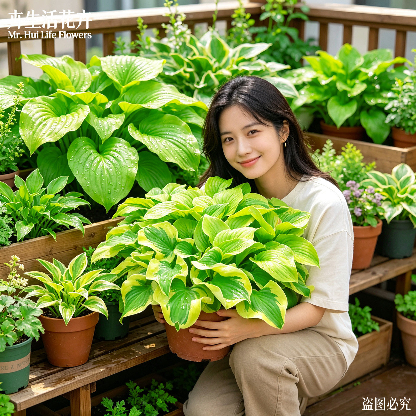 【多品种】玉簪盆栽金边花叶蓝天使耐阴庭院花境四季常青观叶绿植