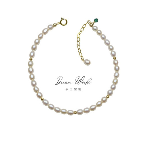 dreamwork天然淡水14k珍珠手链