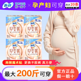 苏菲早安日安裤xl孕妇魔术贴安睡裤产后产妇专用排恶露大码200斤