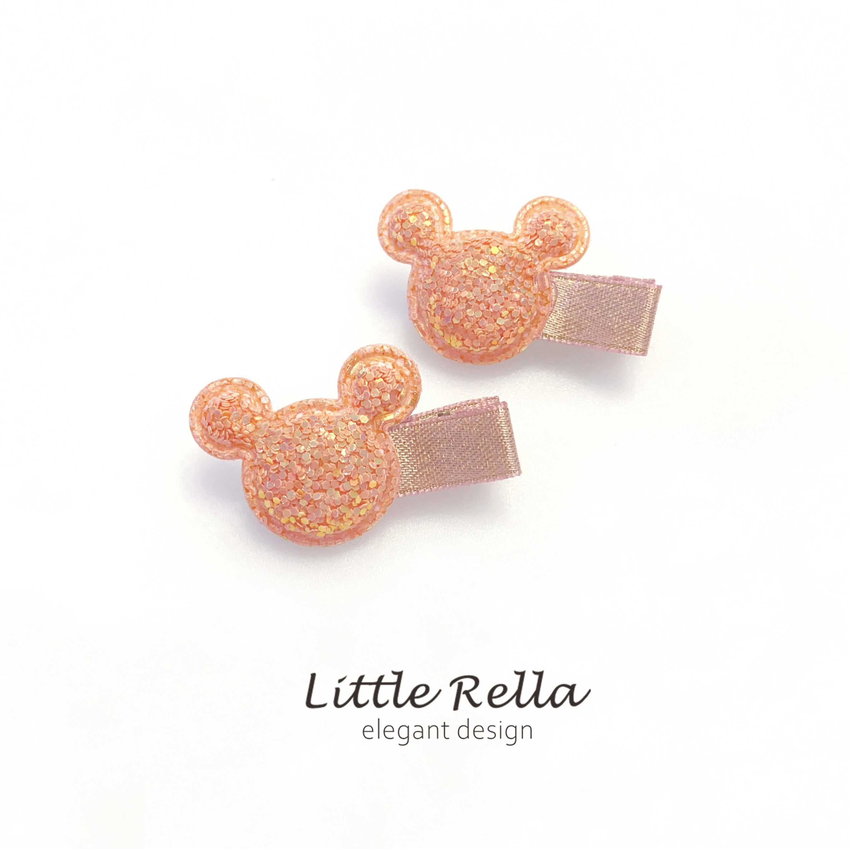 韩国儿童女宝宝全布包发夹安全