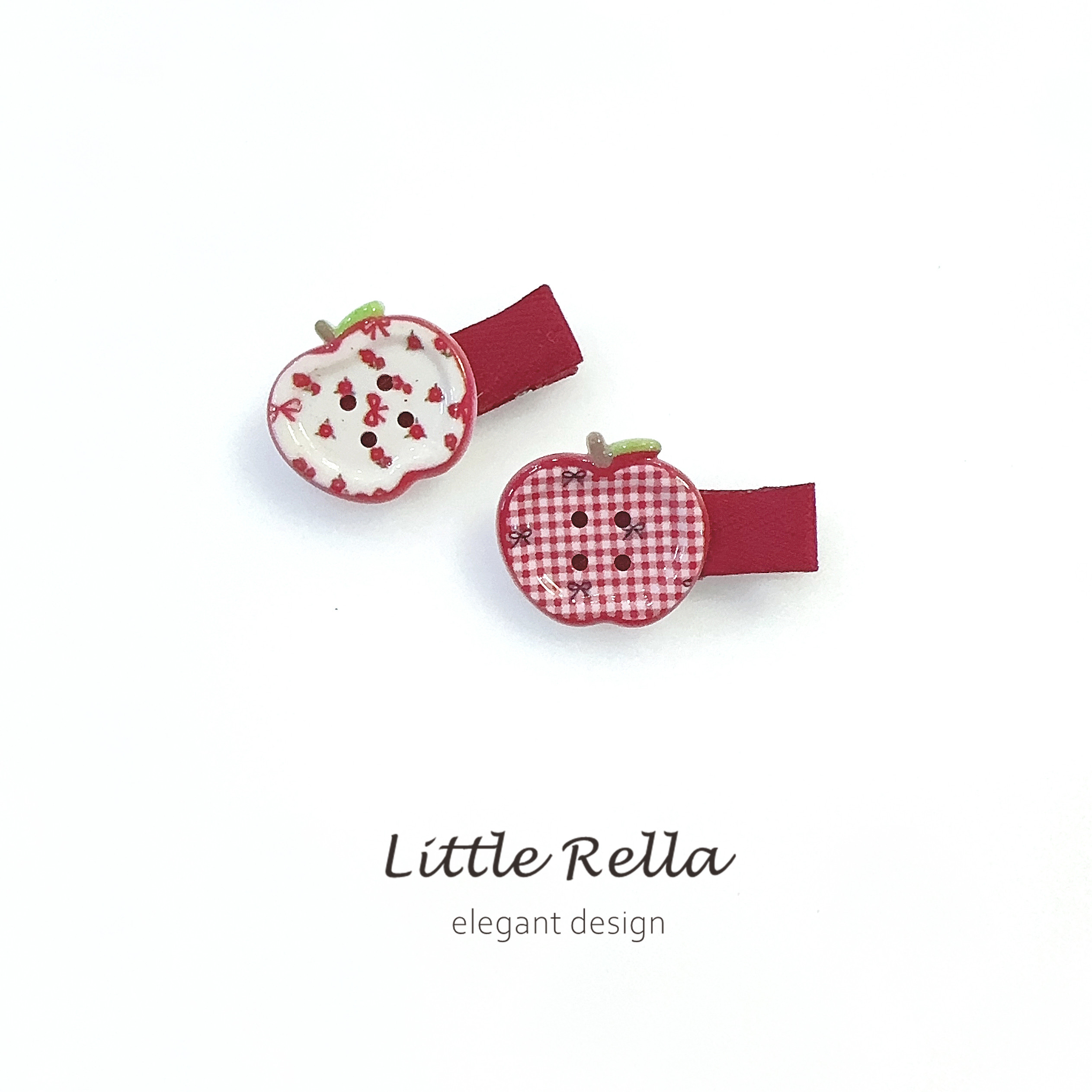 宝宝小苹果全布包安全发夹