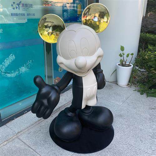 电镀米奇玻璃钢雕塑卡通人物动漫米老鼠米妮潮牌落地装饰大摆件,基础建材,砂岩雕刻,淘宝优惠券,粉丝福利购,淘宝优惠卷