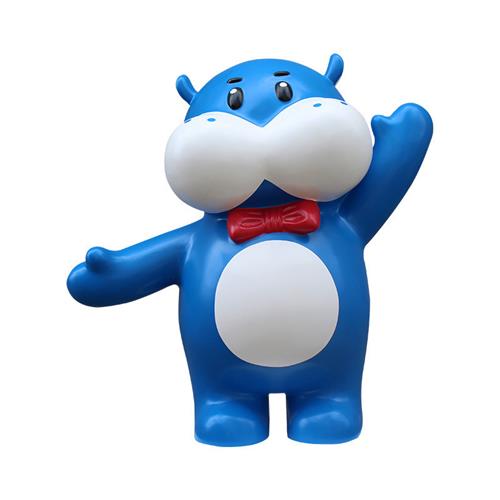 户外商业美陈粉色兔子雕塑大型ip公仔装饰摆件玻璃钢卡通雕塑