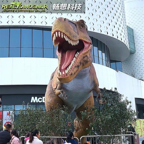 仿真恐龙大型动物模型景区广场户外园林雕塑美陈摆件电动霸王龙