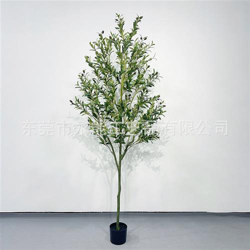 仿真橄榄树北欧风家居饰品假造型橄榄树摆件门面店装饰假绿植盆栽