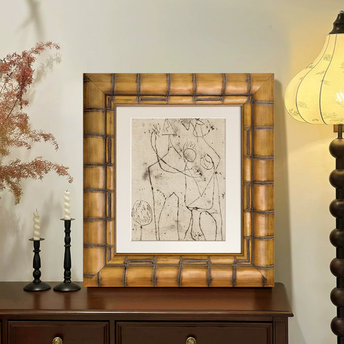 GTFRAME实木竹节款挂墙画框定制