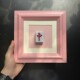 粉色麻将装 裱DIY实木画框简约彩色多巴胺相框挂墙装 饰画外框定制