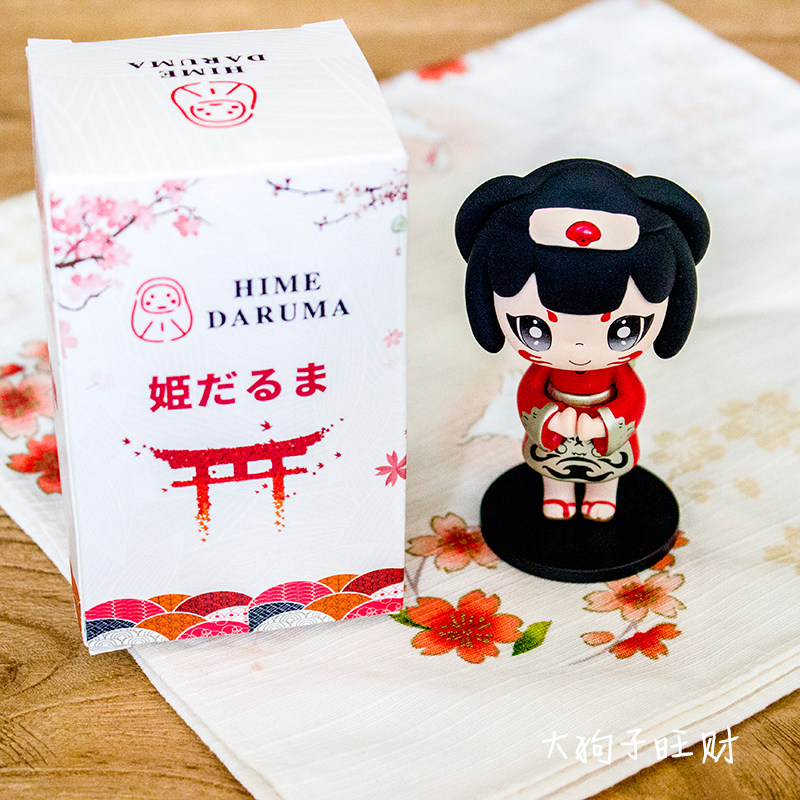 日式手办红门达摩姬公仔可爱潮流玩具车载礼物祈福手办阴阳师
