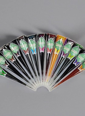 方寸景天20色25g彩色海娜膏中国风高级手绘纹身膏防水非植物果汁