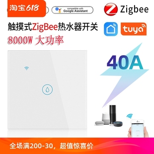 涂鸦WIFI智能40A热水器Zigbee灯开关定时触摸面板语音控制Homekit