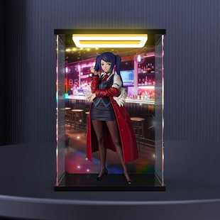 防尘罩适用七古力 手办主题PUP吉尔斯汀雷防尘回型灯亚克力收纳盒