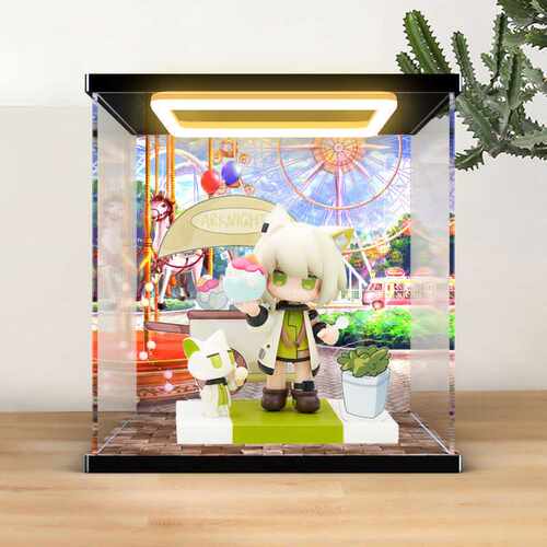 适用 明日方舟 来份甜点Q版系列 凯尔希 手办亚克力回型灯收纳盒