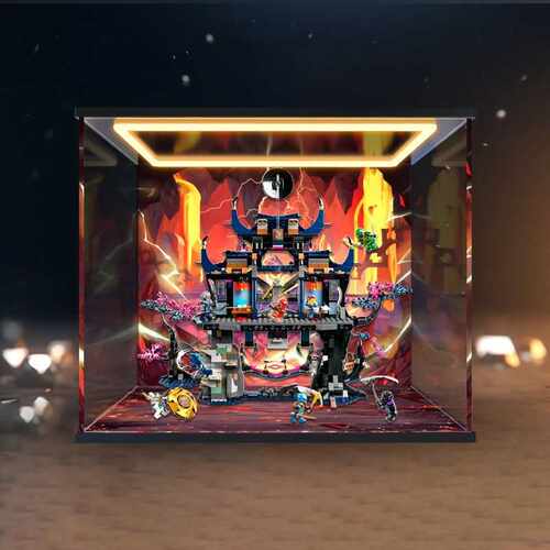 亚克力回形灯展示盒 适用乐高71813幻影忍者恶狼面具暗影道场积木