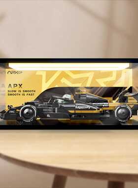 适用speed超级赛车77252 F1大电影同款APXGP赛车防尘回型灯收纳盒