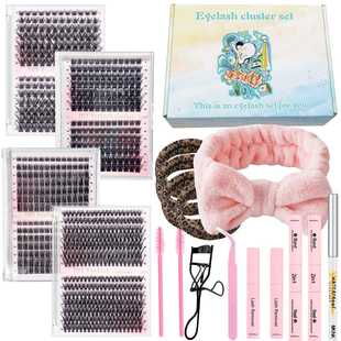 单簇假睫毛套装DIY Eyelash cluster欧美款浓密30D+40D