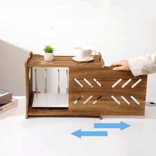 亚马逊实木路由器支架客厅电视机顶盒投影仪架收纳架放置架子