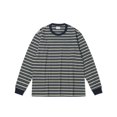 Risk Rider1940Ssportswea 全棉条纹口袋T  土耳其有机棉R2078-SL