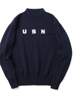 ridkrider 澳洲美利奴羊毛毛衣 U.S.NAVY SWEATER