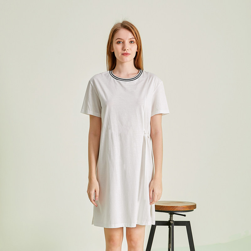 【牧神午后】新款长款开叉冰丝光棉家居睡衣