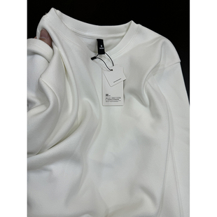 2024早春新款上衣内搭打底衫女加绒中长款白体t恤秋冬季大码胖mm