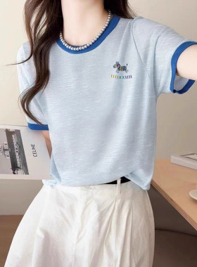 短袖t恤女装2026新款薄款上衣