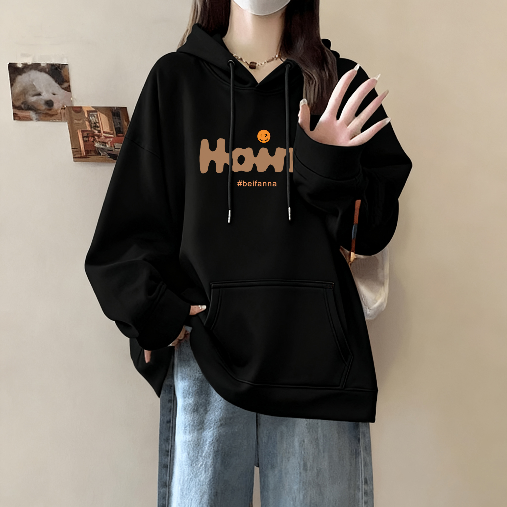 连帽卫衣女2025新款爆款时尚洋气