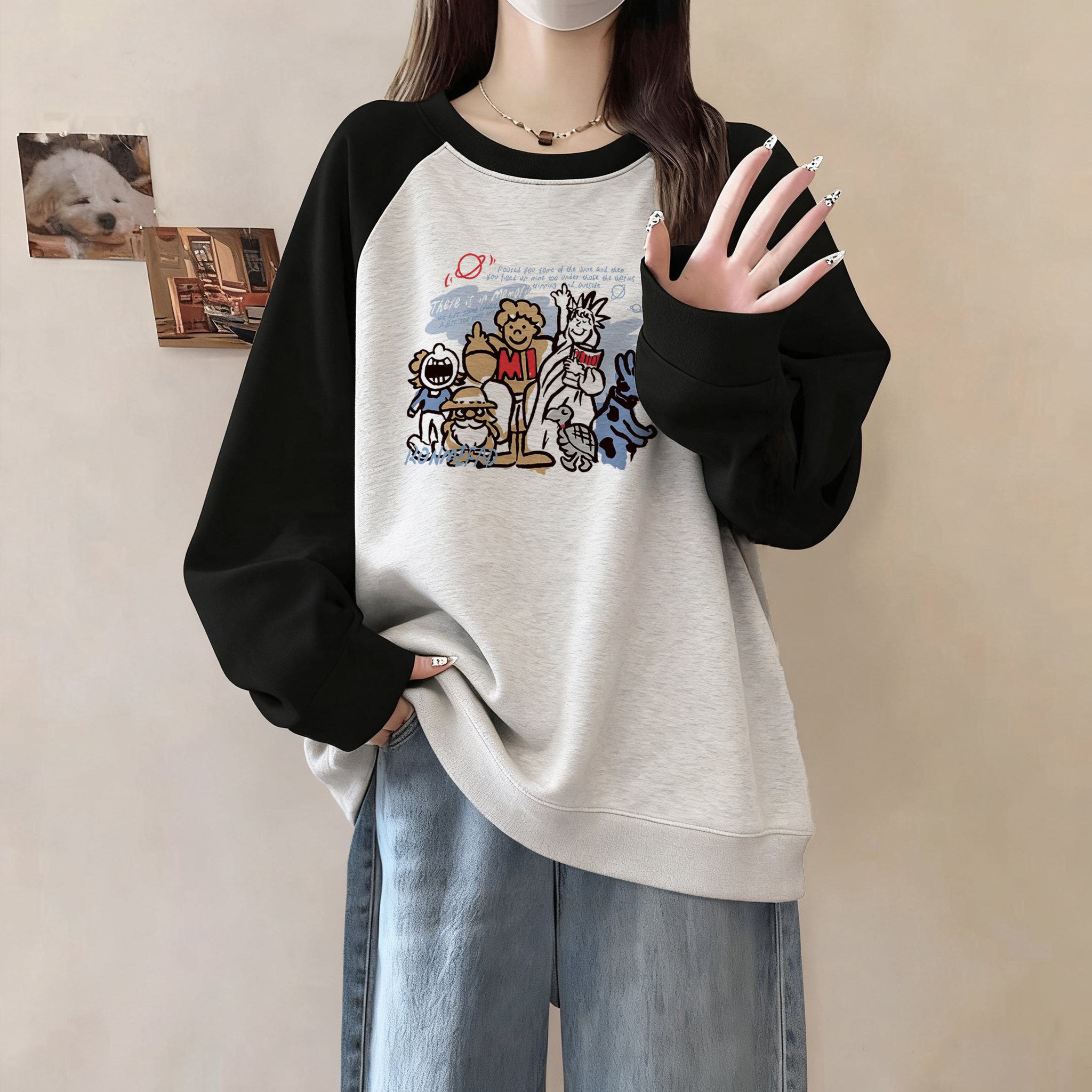 加绒卫衣女新款2025爆款时尚洋气